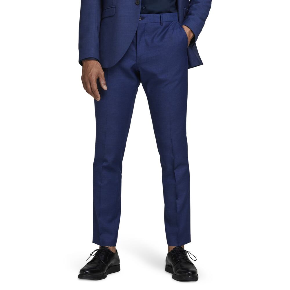Jack and Jones Solaris Straight Leg Trousers Super Slim Blue Pants